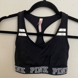 Victoria's Secret Black Racerback Sports Bra